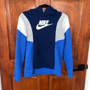 Boys’-Nike multi color block hoodie- gently worn